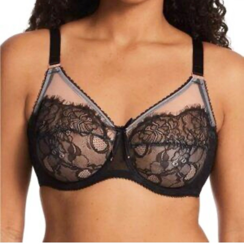 Smart & Sexy NWT Bra Retro Lace and Mesh 38DDD / 38F